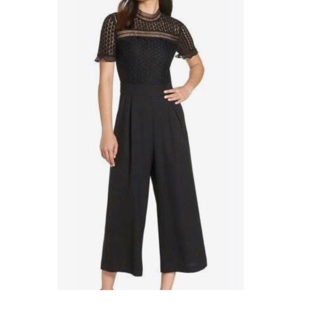 Chelsea28 Lace Cropped Jumpsuit - Picture 2 of 2